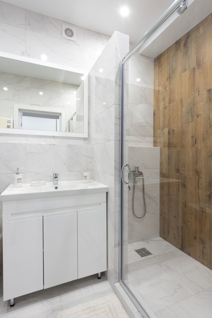 frameless glass shower