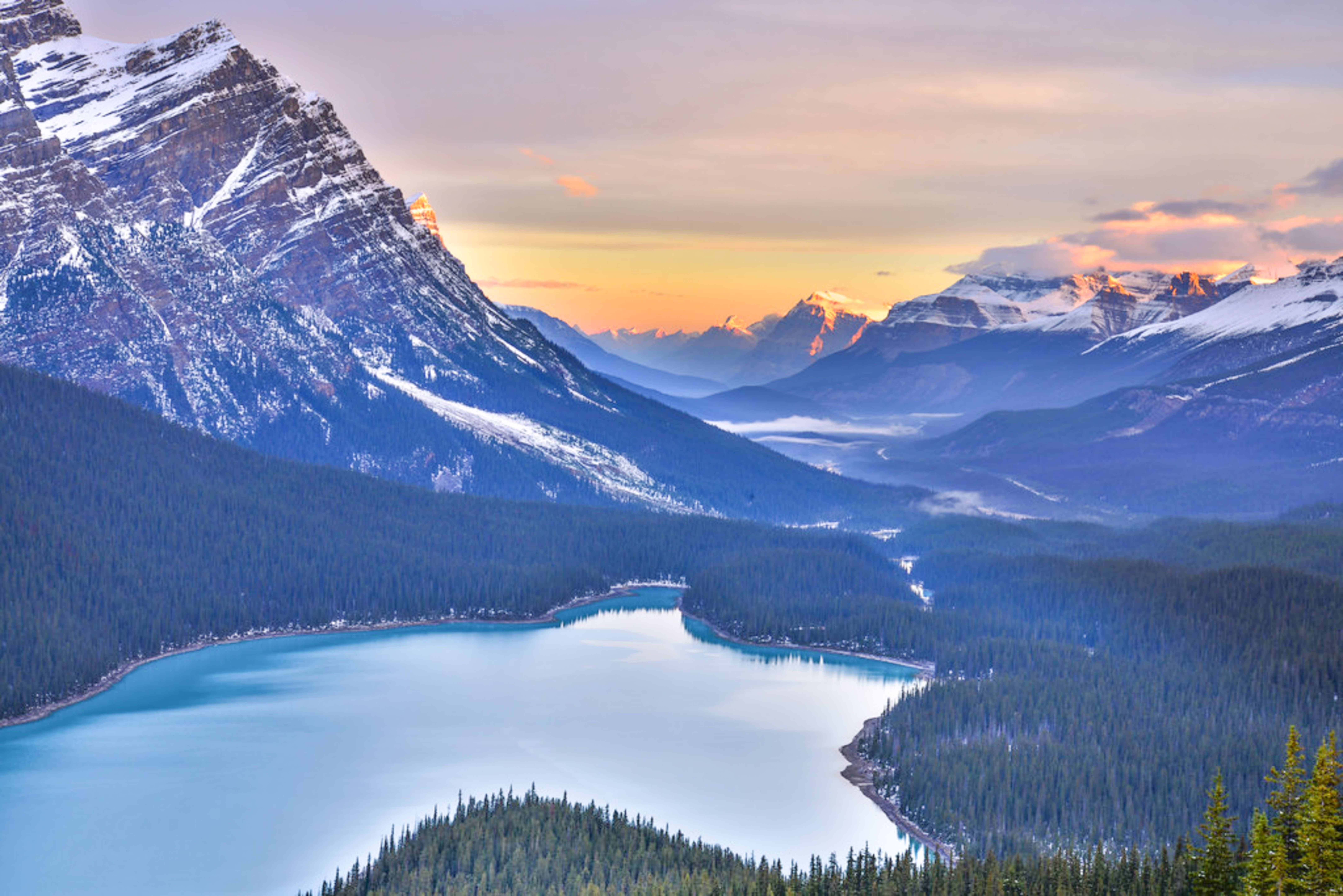 Banff National Park in Alberta, Canana