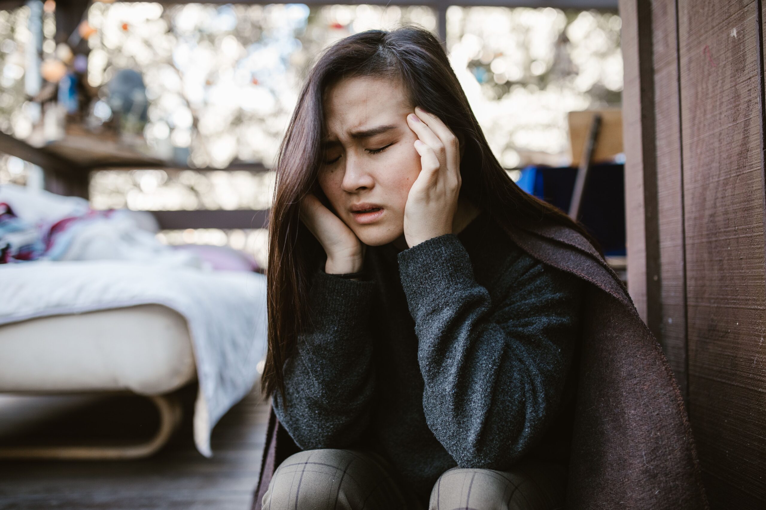 upset woman